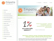 Tablet Screenshot of empatia.net.pl